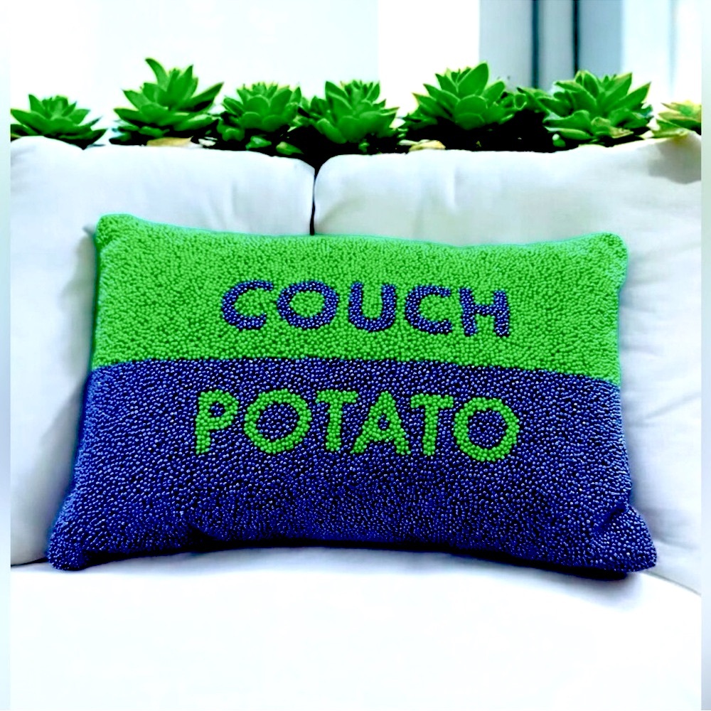 *KATE SPADE* x Target Collab Couch Potato Beaded Rectangle Throw Pillow